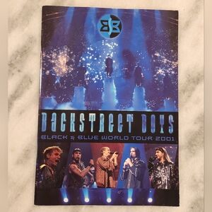 Backstreet Boys 2001 Black & Blue World Tour Book